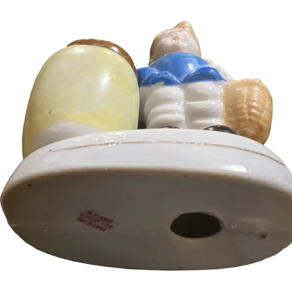 1950’s Vintage PorcelainToothpick Holder of Little‎ Boy, Made in Occupied Japan
